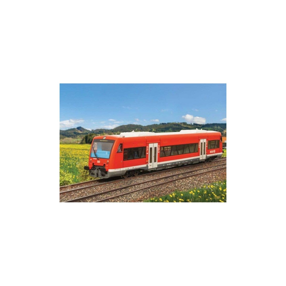 Regio Shuttle RS1 Class 650 Diesel Powered Rail Car - Sound and DCC -- German Railroad DB AG 650 020-0 (Era VI 2015, red, gray, 