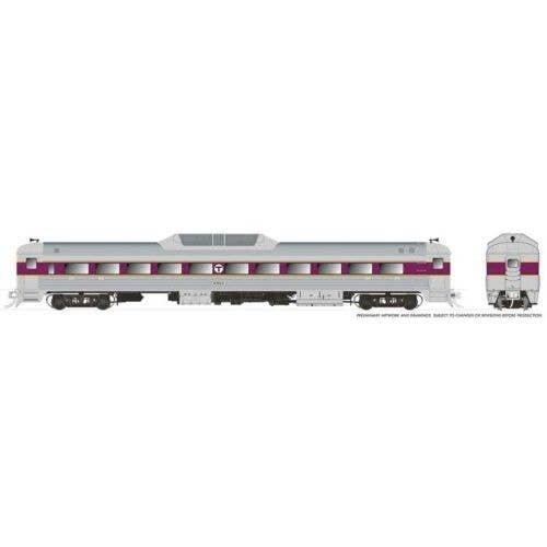 Budd RDC-9 - Sound and DCC -- Massachusetts Bay Transportation Authority MBTA 6926 (stainless, purple), HO, Rapido Trains Inc 16