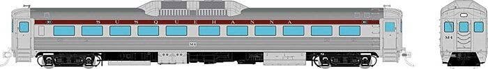 Budd RDC-1 Phase 1a - Sound and DCC -- New York, Susquehanna & Western M5 (stainless, maroon), HO, Rapido Trains Inc 16830