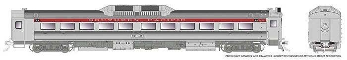 Budd RDC-1 Phase 1b Rebuild - Sound and DCC -- Southern Pacific SP-10 (stainless, red), HO, Rapido Trains Inc 16833