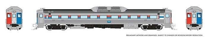 Budd RDC-1 Phase 1 - Sound and DCC -- Amtrak (Phase II, silver, red, blue, white), N, Rapido Trains Inc 516501