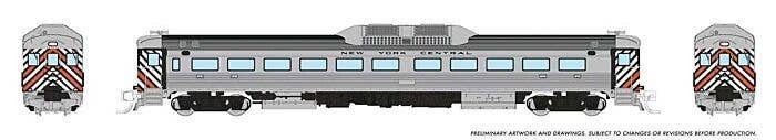 Budd RDC-1 Phase 1 - Sound and DCC -- New York Central (silver with stripes), N, Rapido Trains Inc 516510
