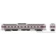 Budd RDC-1 Phase 1c - Standard DC -- Massachusetts Bay Transportation Authority MBTA 6133 (stainless, purple), HO, Rapido Trains