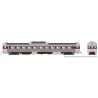 Budd RDC-1 Phase 1c - Standard DC -- Massachusetts Bay Transportation Authority MBTA 6117 (stainless, purple), HO, Rapido Trains