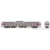 Budd RDC-1 Phase 1c - Standard DC -- Massachusetts Bay Transportation Authority MBTA 6125 (stainless, purple), HO, Rapido Trains