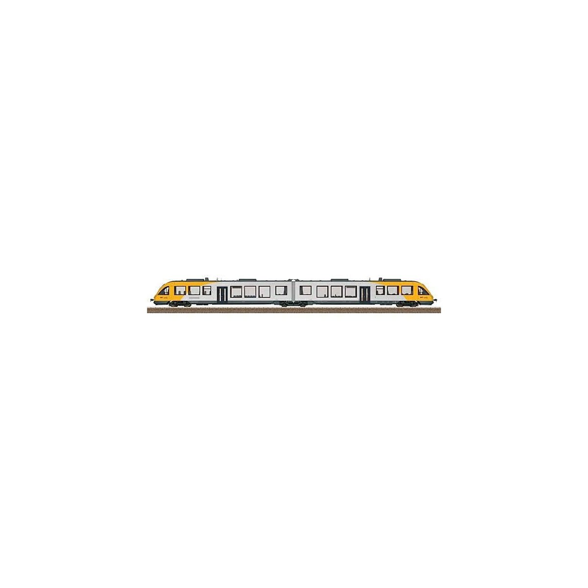 Class 648.2 LINT 41 Diesel Rail Car - Sound and DCC -- Lokalbanen 648 113-2, 648 213-0 (Era VI 2021, white, yellow, gray), HO, T
