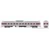 Budd RDC-9 - Standard DC -- Massachusetts Bay Transportation Authority MBTA 6916 (stainless, purple), HO, Rapido Trains Inc 1631