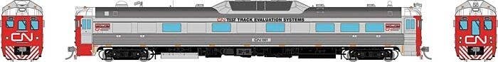 Budd RDC-1 Phase 2 Track Evaluation - Sound and DCC -- Canadian National 1501 (stainless, red, white, Noodle Logo), HO, Rapido T