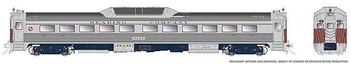 Budd RDC-1 Phase 2 - Standard DC -- SEPTA 9162 (Ex-Reading, stainless, orange, black), HO, Rapido Trains Inc 16335
