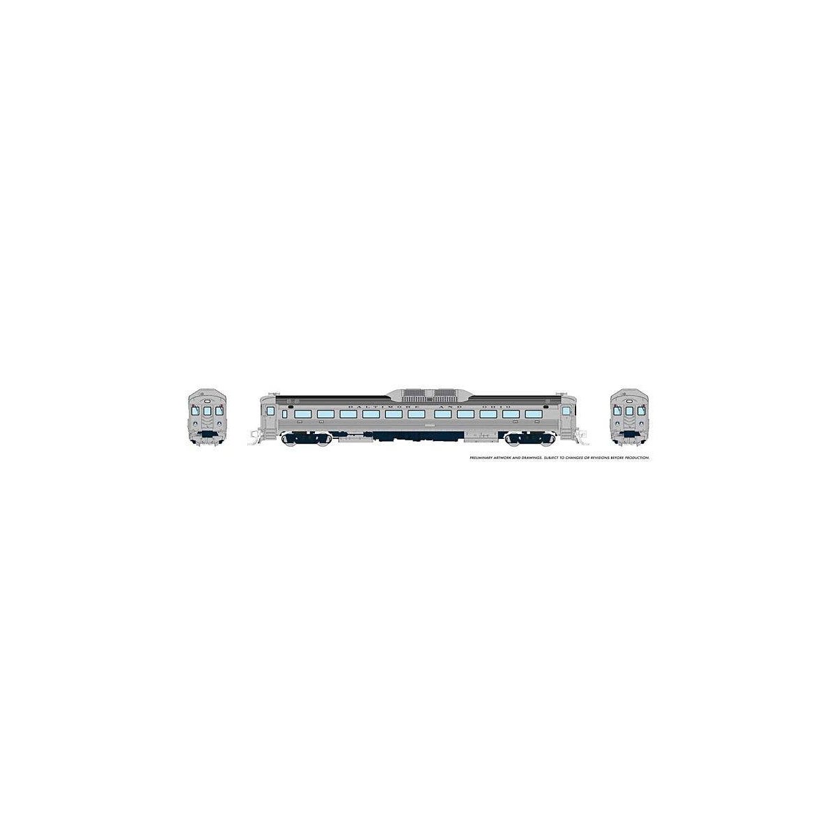 Budd RDC-1 Phase 1 - Standard DC -- Baltimore & Ohio, N, Rapido Trains Inc 516003