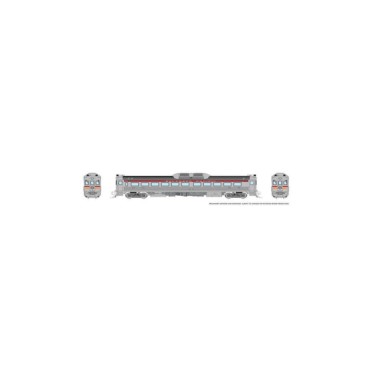 Budd RDC-1 Phase 1 - Standard DC -- Southern Pacific 10 (As-Delivered, silver, red), N, Rapido Trains Inc 516012
