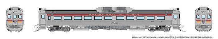 Budd RDC-1 Phase 1 - Standard DC -- Southern Pacific 10 (As-Delivered, silver, red), N, Rapido Trains Inc 516012