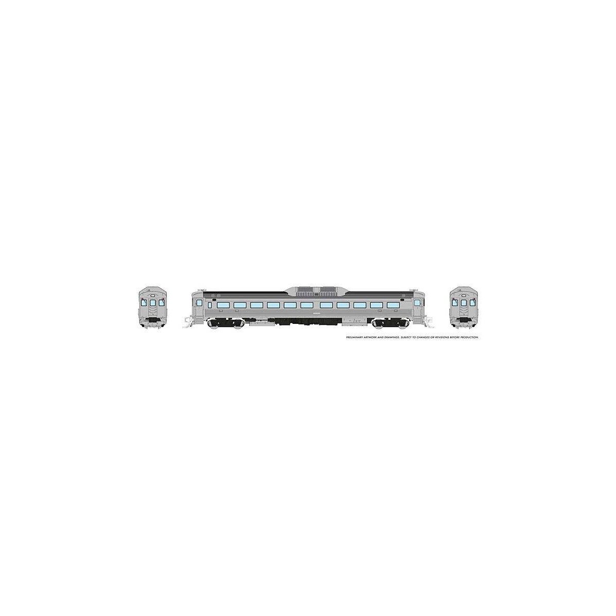Budd RDC-1 Phase 1 - Standard DC -- Painted, Unlettered (stainless), N, Rapido Trains Inc 516094