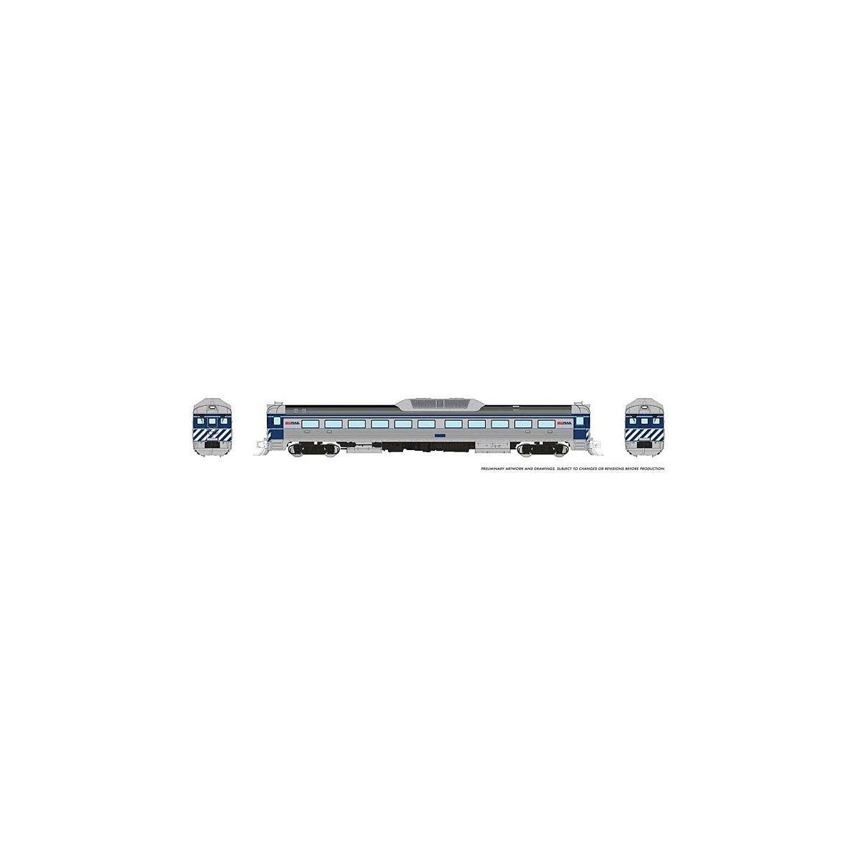 Budd RDC-1 Phase 2 - Standard DC -- BC Rail (silver, blue), N, Rapido Trains Inc 516005