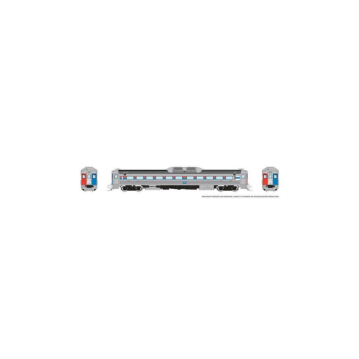 Budd RDC-1 Phase 1 - Standard DC -- Amtrak (Phase II, silver, red, blue, white), N, Rapido Trains Inc 516001