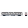 Budd RDC-1 Phase 1b - Sound and DCC -- New Jersey Transit 554 (stainless, white, red), HO, Rapido Trains Inc 16827