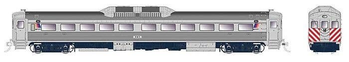 Budd RDC-1 Phase 1b - Sound and DCC -- New Jersey Transit 554 (stainless, white, red), HO, Rapido Trains Inc 16827