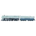 3464 Class 4-6-4 Hudson - Standard DC - Stealth Brass Hybrid -- Santa Fe 3460 (1950, Blue Goose, blue, white), HO, Broadway Limi