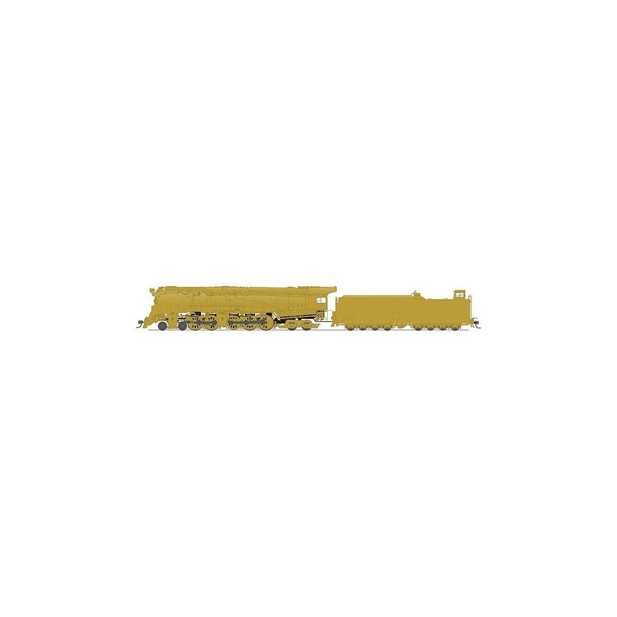 Class Q2 4-4-6-4 Duplex Production Version - Sound & DCC - Paragon4 Brass Hybr -- Painted Brass, HO, Broadway Limited Imports 78