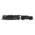 Class T1a 2-8-4 Berkshire with 4-Axle Tender - Sound, DCC & Smoke - Paragon4 -- Boston & Maine 4016 (black, graphite), HO, Broad