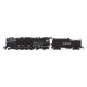 Class T1A 2-8-4 Berkshire - Sound, DCC and Smoke - Paragon4(TM) -- Atchison, Topeka & Santa Fe 4193 (black, graphite), HO, Broad