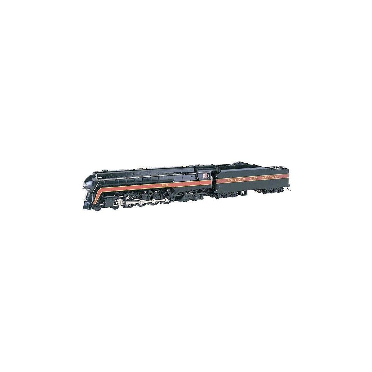 Class J 4-8-4 w/Sound & DCC -- Norfolk & Western 613 (black, maroon), HO, Bachmann Industries 53202