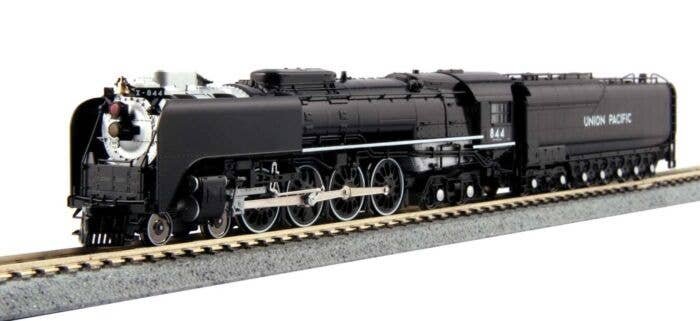 Class FEF-3 4-8-4 - DCC -- Union Pacific 844 (Excursion Scheme, black, graphite, white), N, Kato USA Inc 1260401DCC