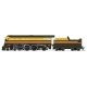 Streamlined 4-6-2 Pacific - Standard DC - Stealth -- Seaboard Air Line 865 (Fantasy Silver Meteor Scheme, green, yellow, orange)