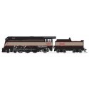 Streamlined 4-6-2 Pacific - Standard DC - Stealth -- Chicago & Eastern Illinois 1008 (Fantasy Dixie Flagler, black, gray, red), 