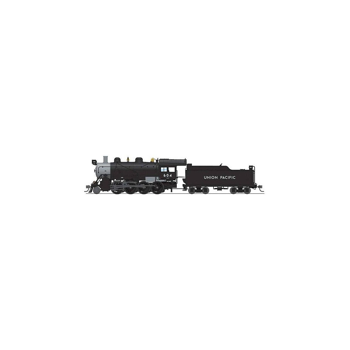 2-8-0 Consolidation - Sound, DCC and Smoke - Paragon4(TM) -- Union Pacific 604 (black, graphite), HO, Broadway Limited Imports 8