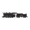 2-8-0 Consolidation - Sound, DCC and Smoke - Paragon4(TM) -- Santa Fe 873 (black, graphite), HO, Broadway Limited Imports 8731