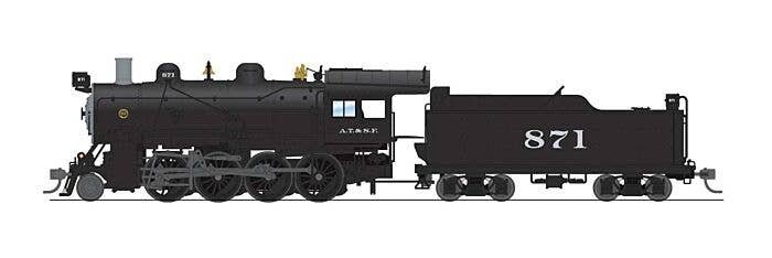 2-8-0 Consolidation - Sound, DCC and Smoke - Paragon4(TM) -- Santa Fe 871 (black, graphite), HO, Broadway Limited Imports 8730