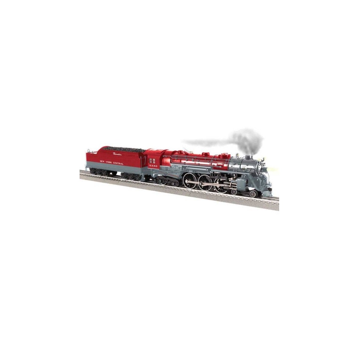 Class J1E 4-6-4 Hudson - 3-Rail - Legacy Sound, Control & Smoke - Vision -- New York Central 5340 (Fantasy Pacemaker, gray, red)