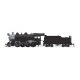 2-8-0 Consolidation - Standard DC - Stealth -- Painted, Unlettered (black, graphite), HO, Broadway Limited Imports 8757