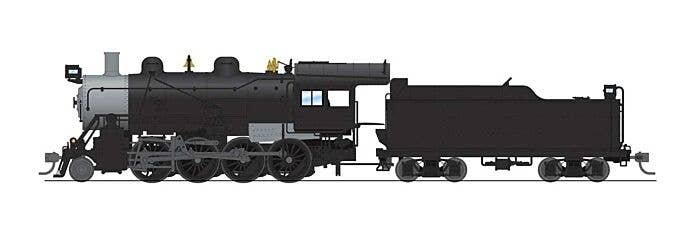 2-8-0 Consolidation - Standard DC - Stealth -- Painted, Unlettered (black, graphite), HO, Broadway Limited Imports 8757