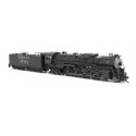 Santa Fe 4-8-4 Northern - Standard DC - Stealth -- Santa Fe 3751 (2022 Restoration, black, silver, white), N, Broadway Limited I