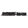 Santa Fe 4-8-4 Northern - Standard DC - Stealth -- Santa Fe 3758 (In-Service, black, silver, white), N, Broadway Limited Imports