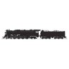 Santa Fe 4-8-4 Northern - Standard DC - Stealth -- Painted, Unlettered (black, silver, white), N, Broadway Limited Imports 9416
