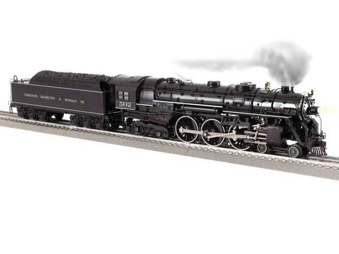 Class J1E 4-6-4 Hudson - 3-Rail - Legacy Sound, Control & Smoke - Vision -- toronto, Hamilton & Buffalo 502 (black, white pinstr
