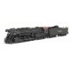 Lima 2-8-4 Berkshire - Sound and DCC - Paragon4 Hybrid -- Illinois Central 7050 (black, graphite, Tuscan), HO, Broadway Limited 