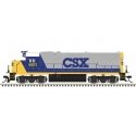 EMD GP40 - Standard DC - Master R Silver - CSX - H0 - Atlas Model Railroad Co. 10004002