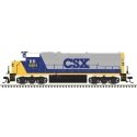 EMD GP40 - Standard DC - Master R Silver - CSX - H0 - Atlas Model Railroad Co. 10004003