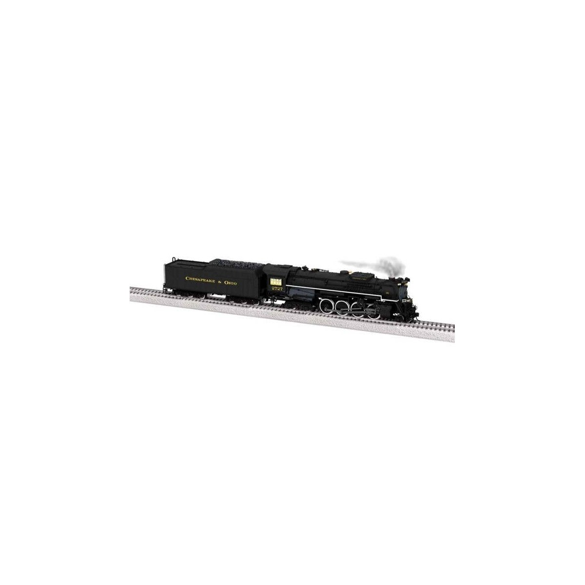 2-8-4 Kanawha - Sound and DCC -- Chesapeake & Ohio 2727 (black, graphite, yellow), HO, Lionel 2572011