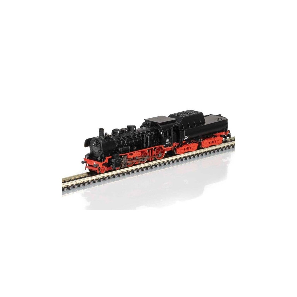 Class 038 4-6-0 w/Tub Tender - Standard DC -- German Federal Railroad DB (Era VI, black, red), Z, Marklin, Inc 88909