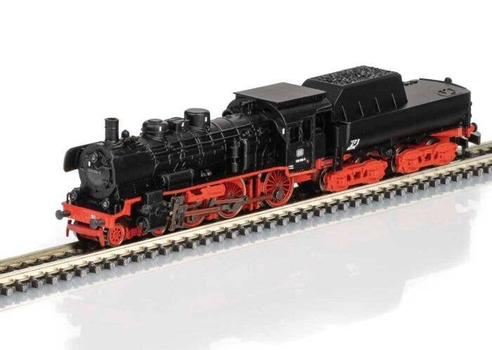 Class 038 4-6-0 w/Tub Tender - Standard DC -- German Federal Railroad DB (Era VI, black, red), Z, Marklin, Inc 88909