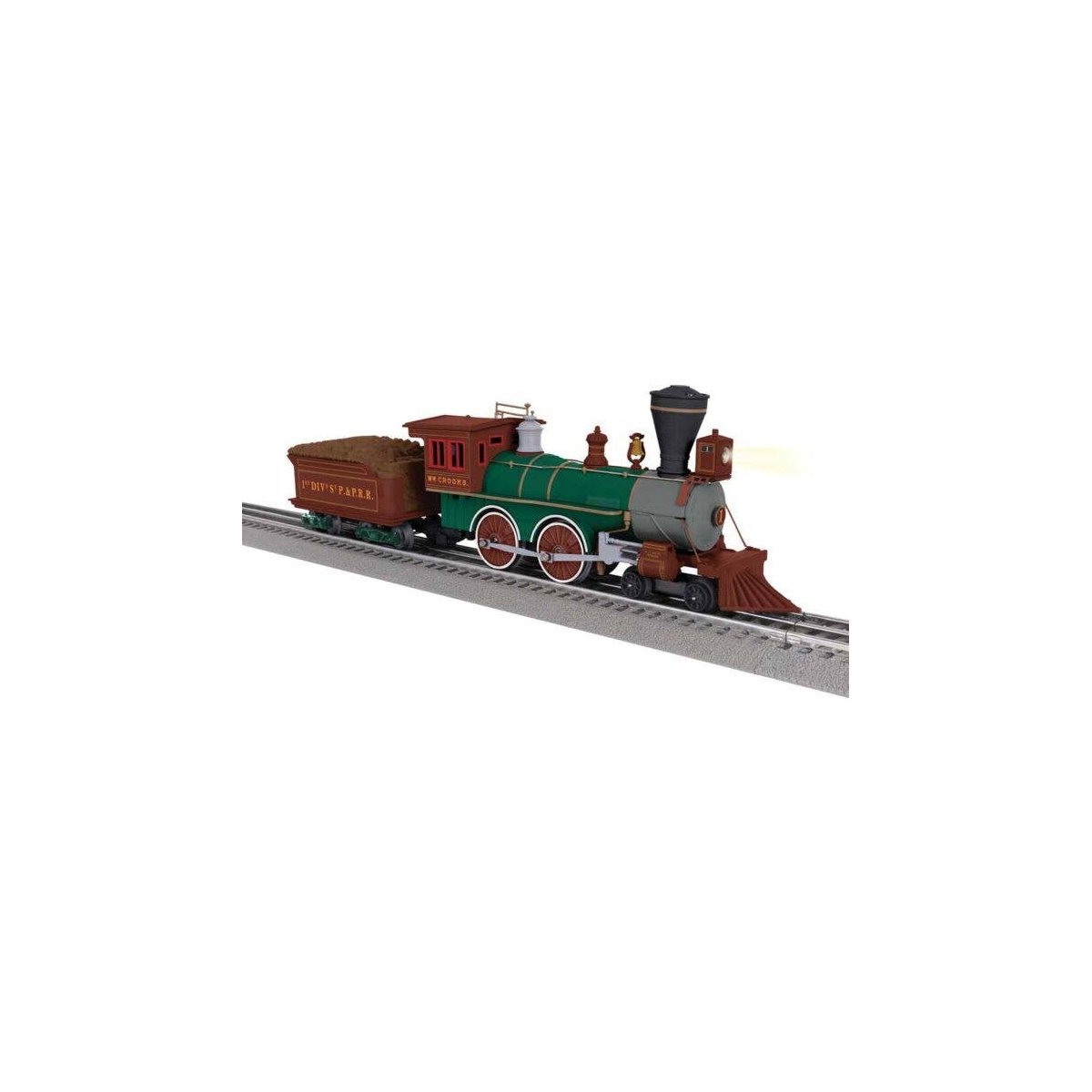 4-4-0 - 3-Rail w/Sound, LionChief 2.0 Bluetooth 5 -- St. Paul & Pacific WM Crooks (green, maroon, graphite), O, Lionel 2645030
