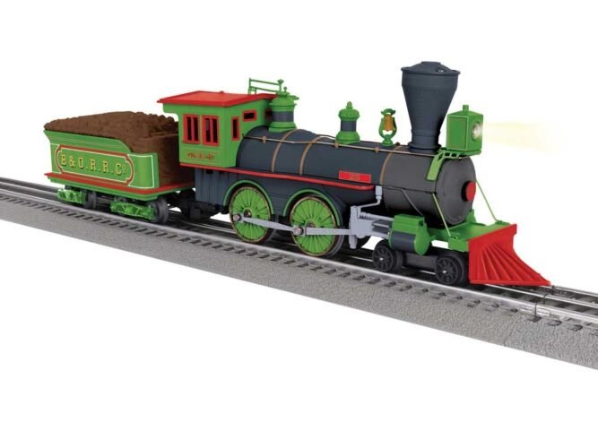 4-4-0 - 3-Rail w/Sound, LionChief 2.0 Bluetooth 5 -- Baltimore & Ohio 25 William Mason (black, green, red), O, Lionel 2645040