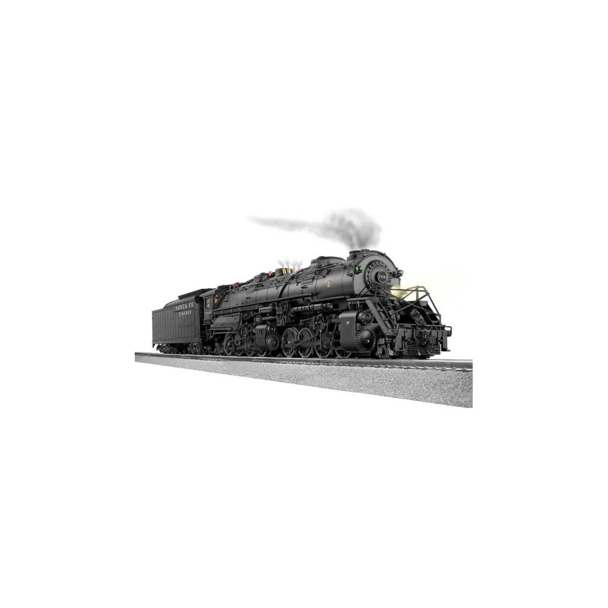 Class Y6B 2-8-8-2 - 3-Rail w/Legacy Sound, Control & Smoke -- Santa Fe 1800 (black, silver), O, Lionel 2531040