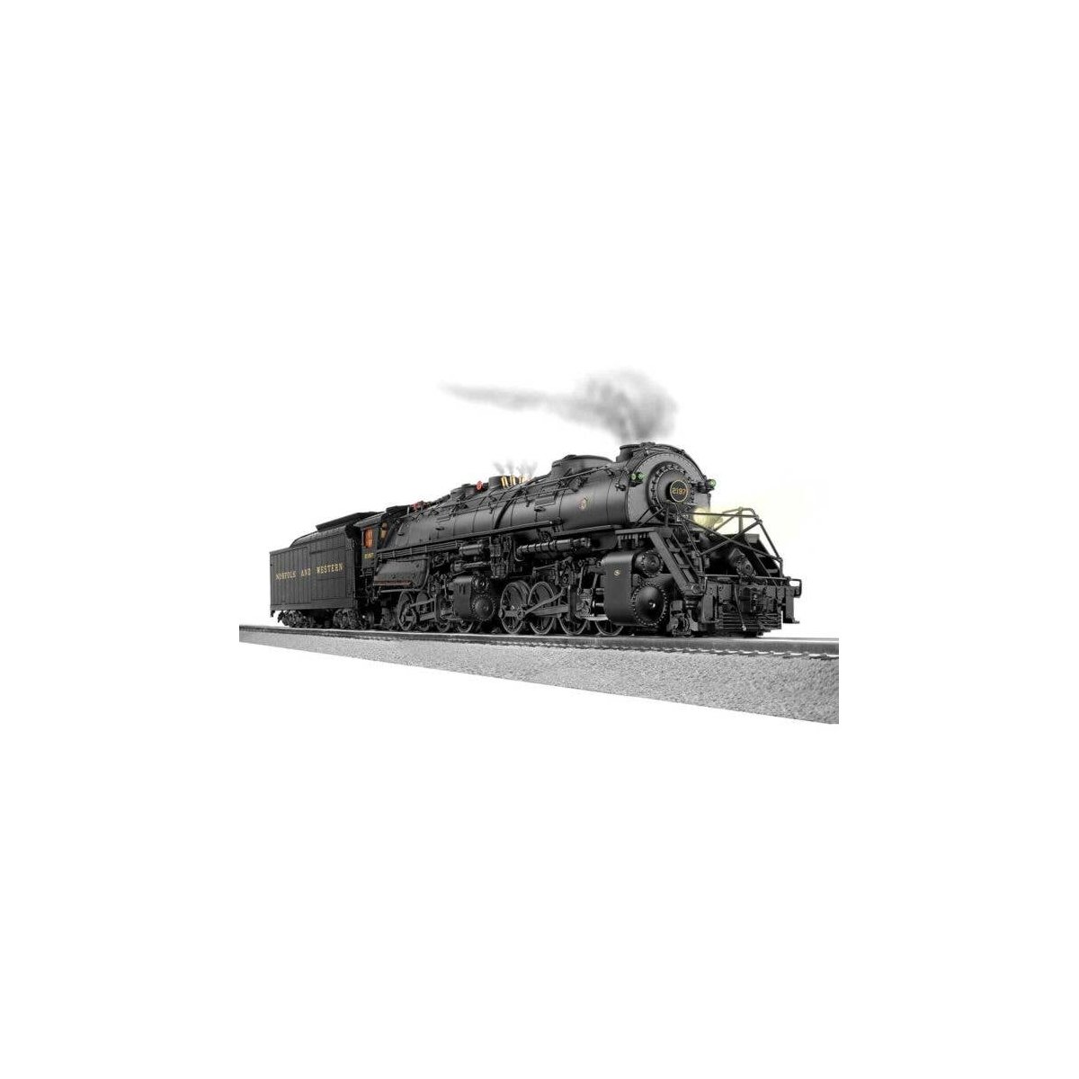 Class Y6B 2-8-8-2 - 3-Rail w/Legacy Sound, Control & Smoke -- Norfolk & Western 2197 (black, yellow), O, Lionel 2531022