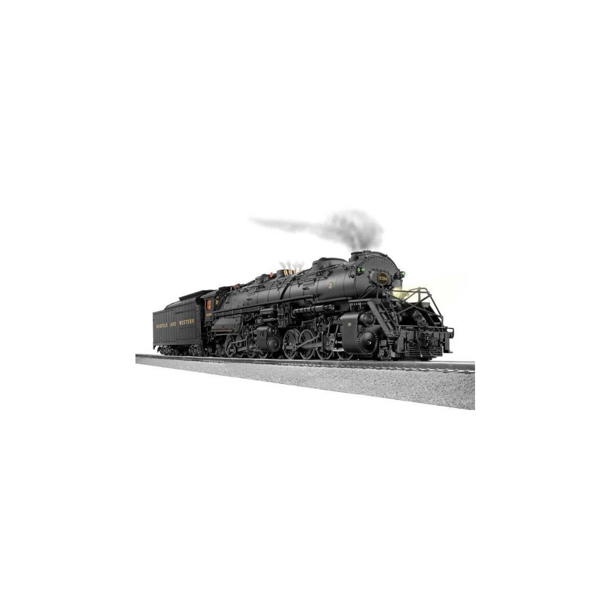 Class Y6B 2-8-8-2 - 3-Rail w/Legacy Sound, Control & Smoke -- Norfolk & Western 2194 (black, yellow), O, Lionel 2531012
